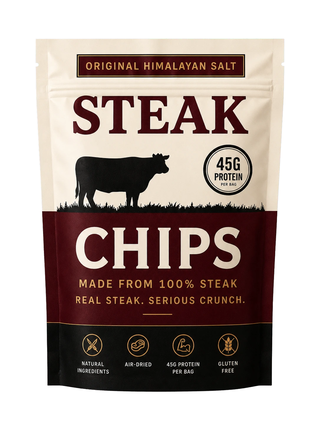 Steak Chips Original Himalayan Salt pouch