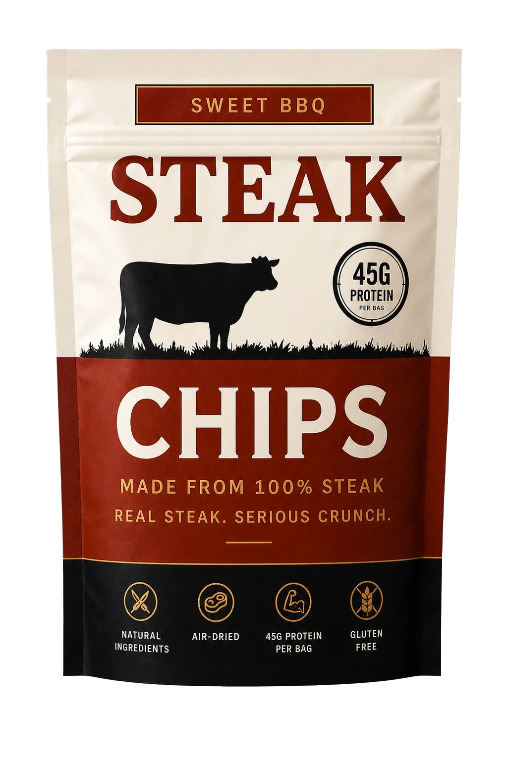 Steak Chips Sweet BBQ pouch