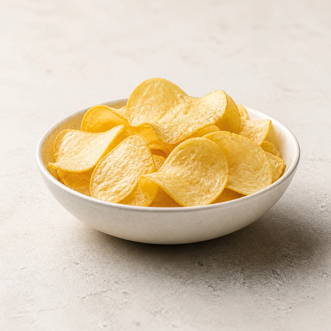 Bowl of potato chips